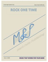 Rock One Time Concert Band sheet music cover